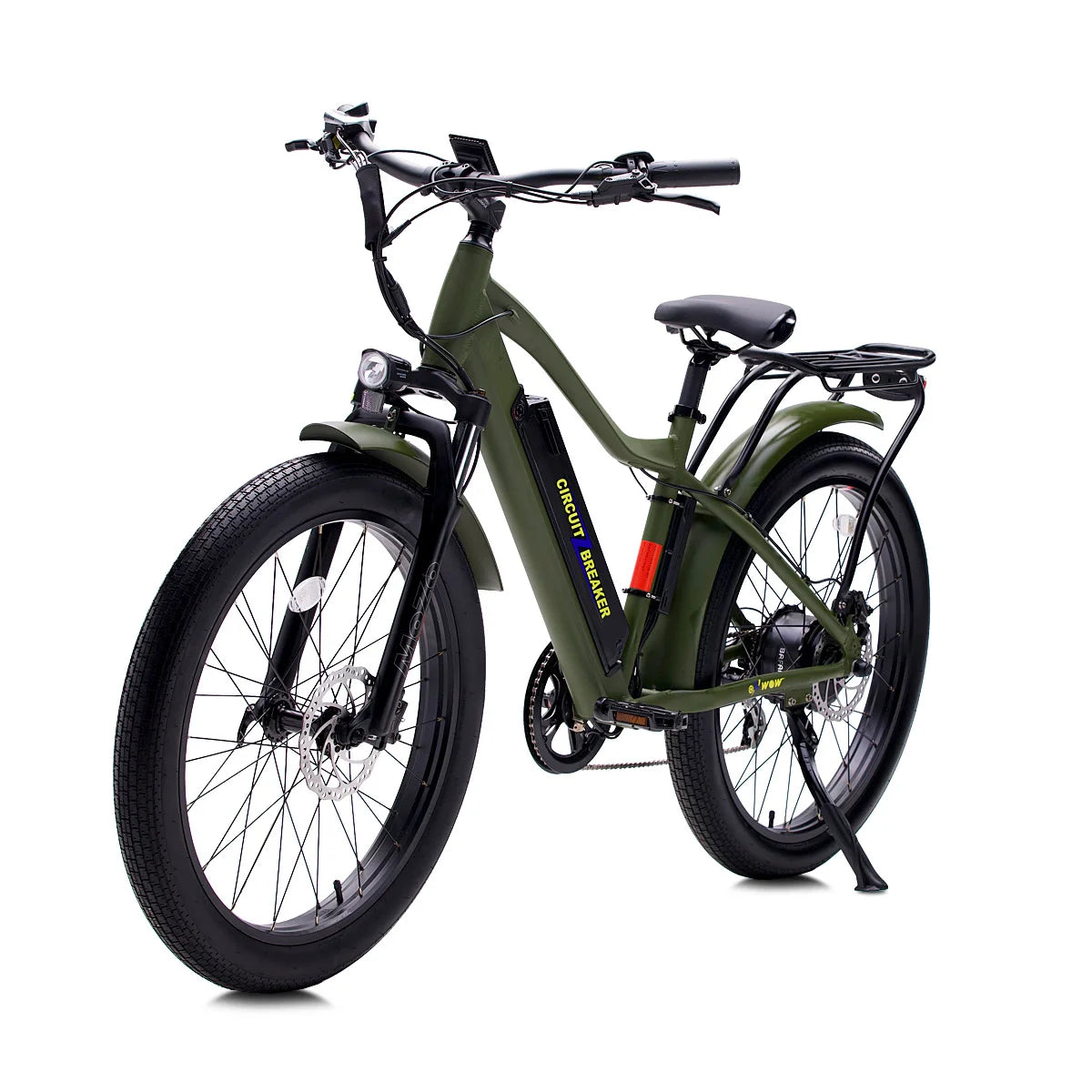 OH WOW Circuit Breaker Army Green electric bike at SoFlo eBike Shop Miami